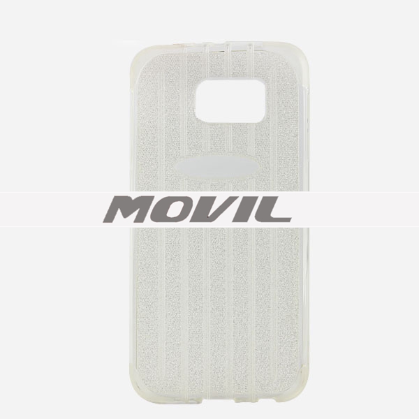 NP-2499 Maleta de TPU polvo del brillo funda para Samsung S6-11